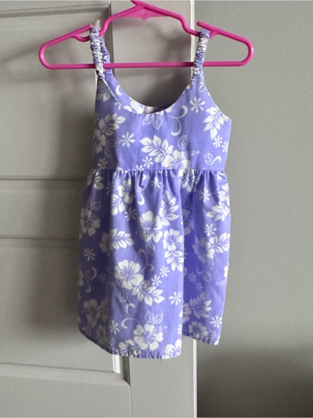 Naniloa Hawaii Toddler Girl Size 2 Lavender Floral Hawaiian Luau Sundress
